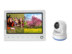 Caméra IP - Caméra panoramique/inclinaison numérique sans fil – Système de vidéo surveillance LCD 7” CM531723